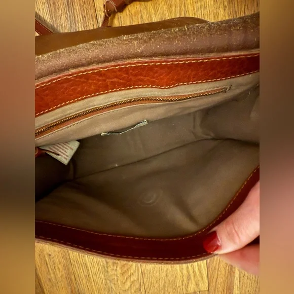 LUCKY BRAND Vintage Genuine Leather Crossbody Saddle Bag - Picture 8 of 8